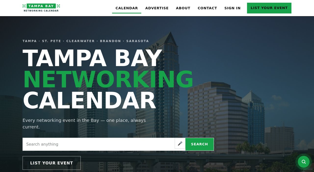 Tampa Bay Networking Calendar — events platform